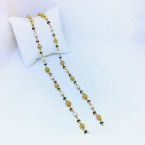 FANCY ANTIQUE GOLD MALA FOR LADIES