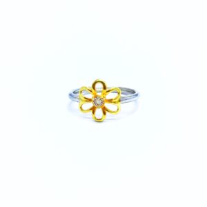 REAL DIAMOND FANCY FLOWER RING