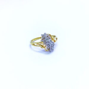 REAL DIAMOND FANCY RING FOR LADIES