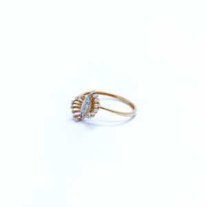 REAL DIAMOND FANCY ROSE GOLD RING