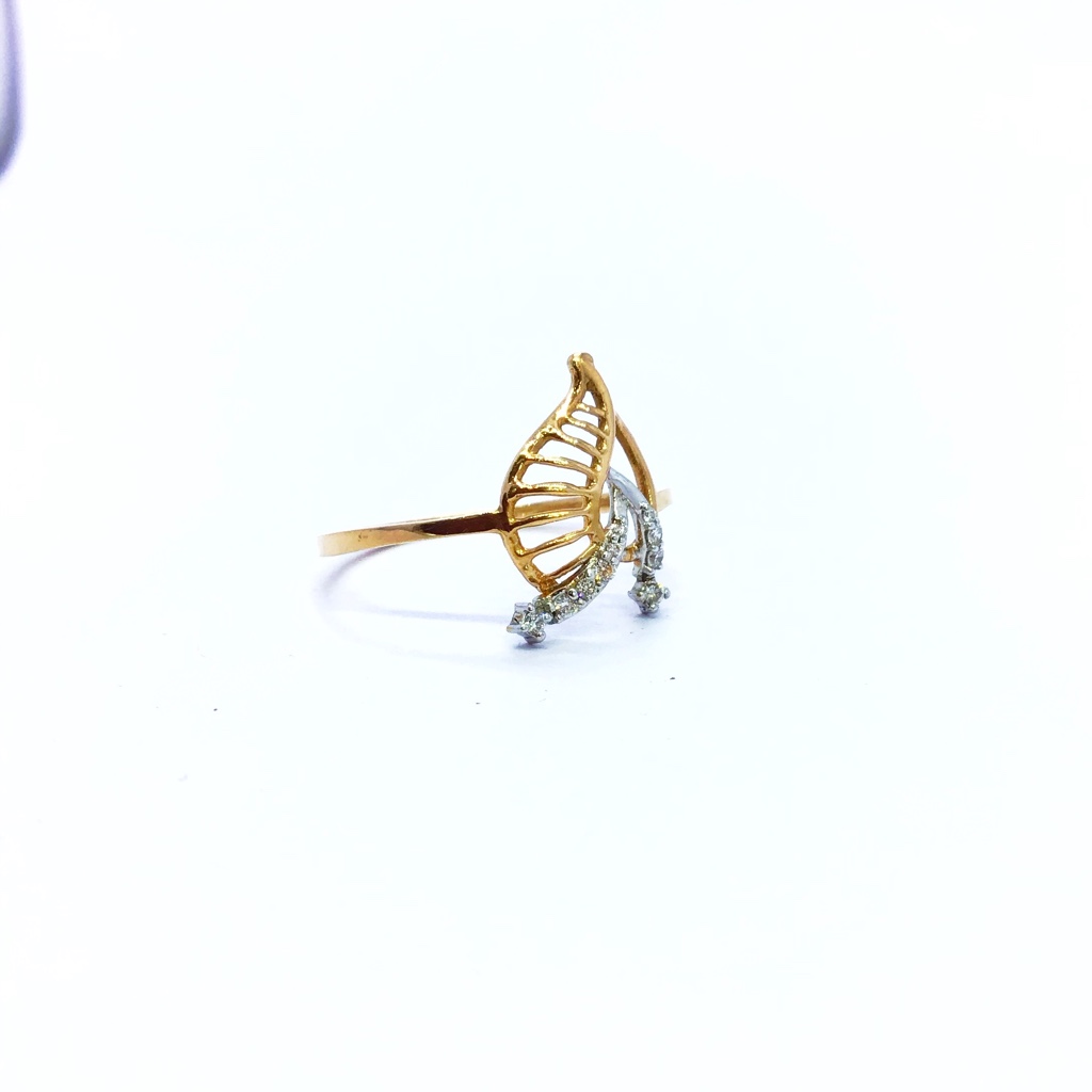 REAL DIAMOND FANCY ROSE GOLD RING - Image 2