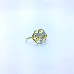 REAL DIAMOND FANCY FLOWER RING