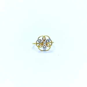 REAL DIAMOND FANCY FLOWER RING