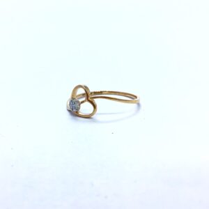 REAL DIAMOND FANCY ROSE GOLD RING