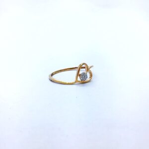 REAL DIAMOND FANCY ROSE GOLD RING