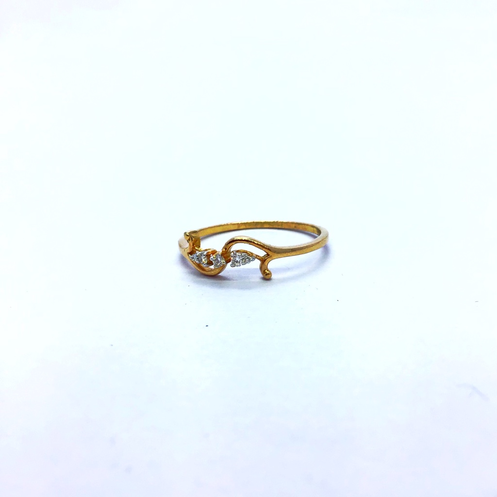 REAL DIAMOND FANCY ROSE GOLD RING - Image 3