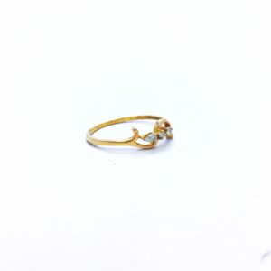 REAL DIAMOND FANCY ROSE GOLD RING