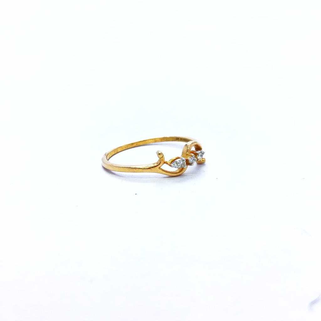 REAL DIAMOND FANCY ROSE GOLD RING - Image 2