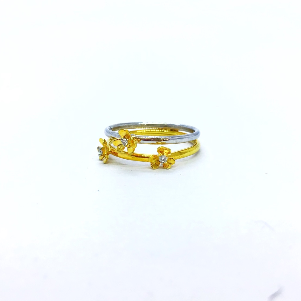 REAL DIAMOND FANCY FLOWER RING - Image 3