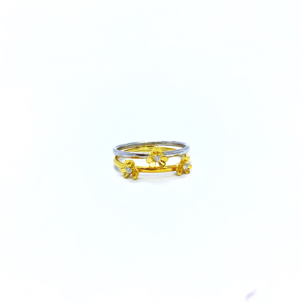 REAL DIAMOND FANCY FLOWER RING