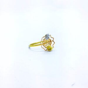 FANCY FLOWER REAL DIAMOND RING