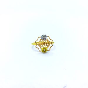 FANCY FLOWER REAL DIAMOND RING