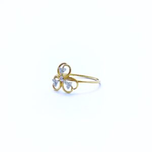 REAL DIAMOND FANCY FLOWER RING