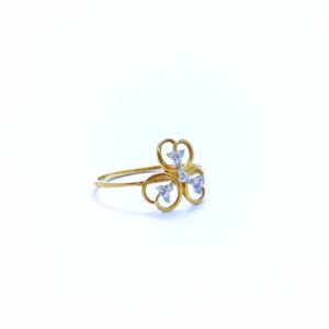 REAL DIAMOND FANCY FLOWER RING
