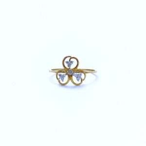 REAL DIAMOND FANCY FLOWER RING