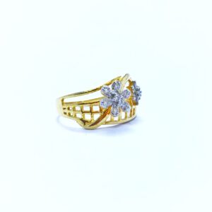 REAL DIAMOND FANCY FLOWER RING