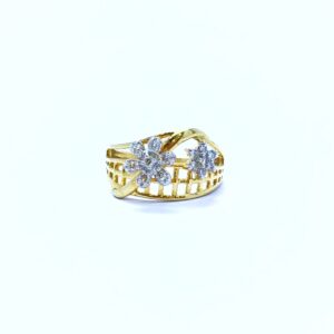 REAL DIAMOND FANCY FLOWER RING