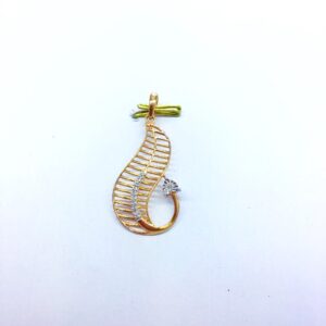 DESIGNING FANCY ROSE GOLD REAL DIAMOND PENDANT