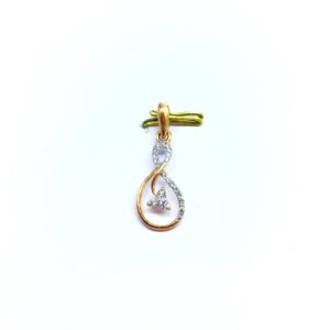 FANCY ROSE GOLD REAL DIAMOND PENDANT