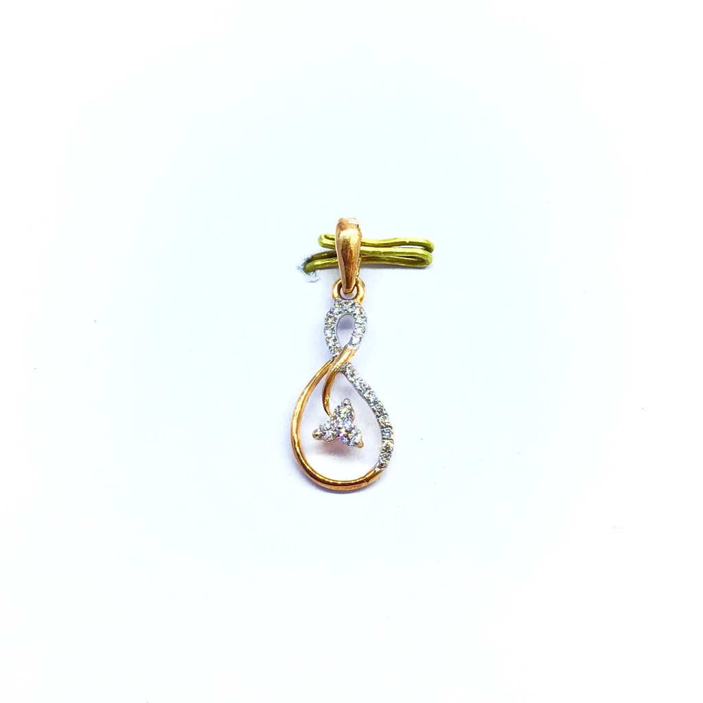 FANCY ROSE GOLD REAL DIAMOND PENDANT