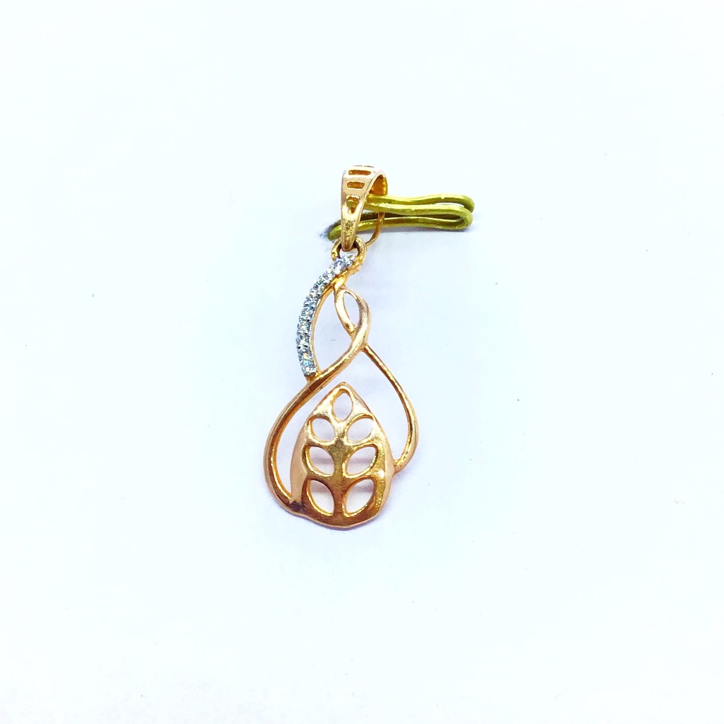 REAL DIAMOND FANCY ROSE GOLD PENDANT