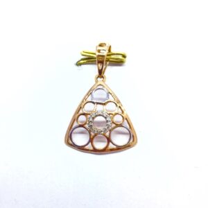 DESIGNING FANCY ROSE GOLD REAL DIAMOND PENDANT