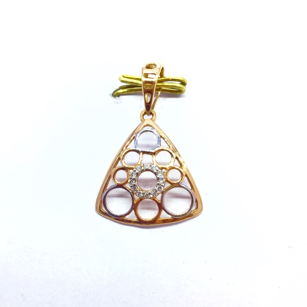 DESIGNING FANCY ROSE GOLD REAL DIAMOND PENDANT