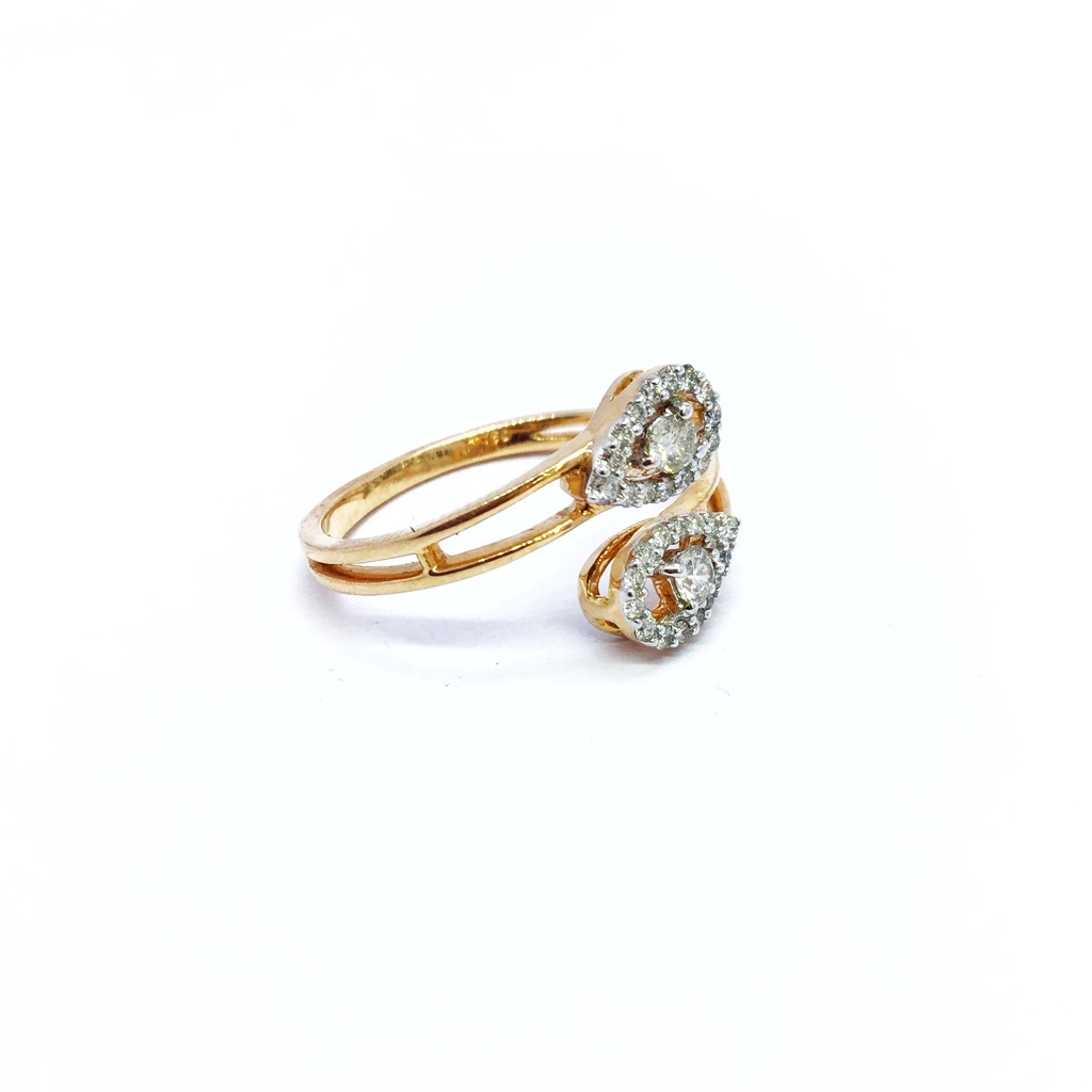 Real diamond fancy rose gold ring - Image 2