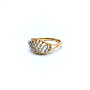 ROSE GOLD FANCY REAL DIAMOND RING