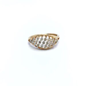 ROSE GOLD FANCY REAL DIAMOND RING