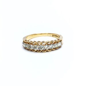 DESIGNING ROSE GOLD REAL DIAMOND RING