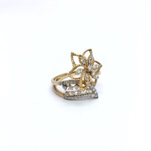 REAL DIAMOND FANCY FLOWER RING