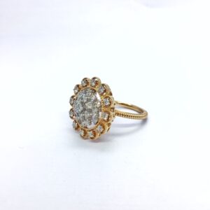 REAL DIAMOND FANCY RING FOR LADIES