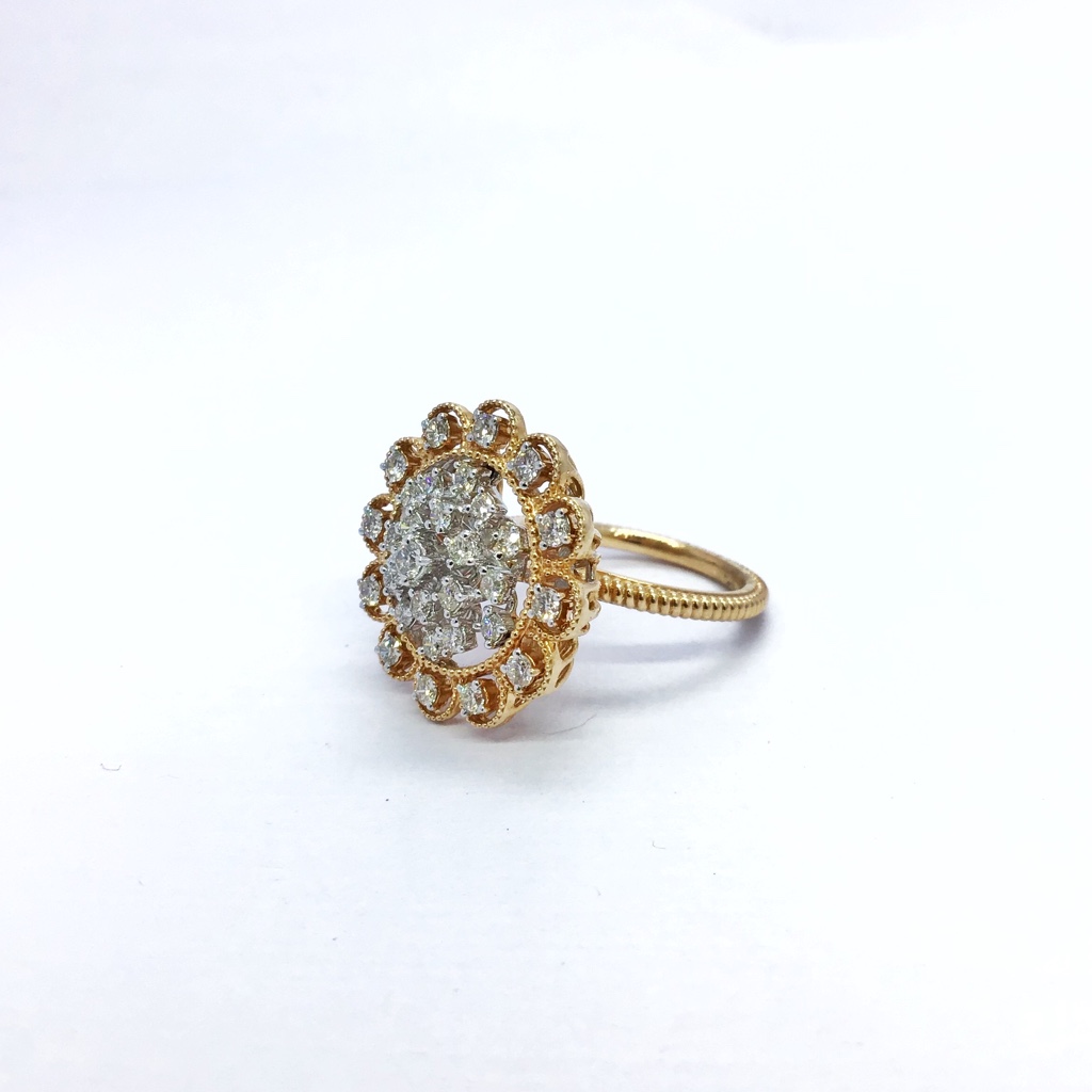 REAL DIAMOND FANCY RING FOR LADIES - Image 2