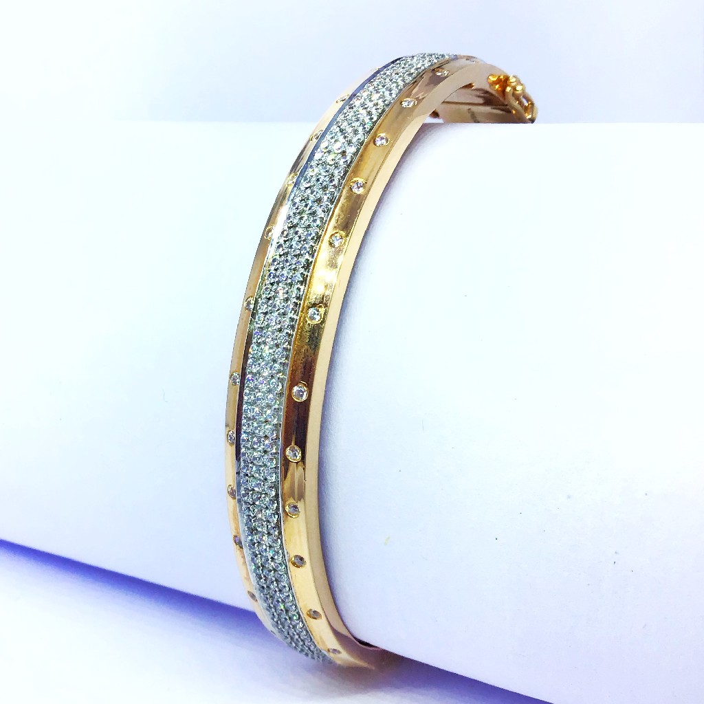 FANCY ROSE GOLD KADA BRACELET - Image 2