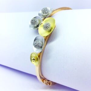 DESIGNED FANCY ROSE GOLD KADA BRACELET
