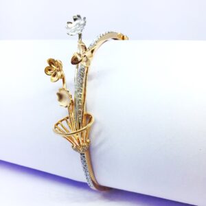 FANCY ROSE GOLD FLOWER KADA BRACELET