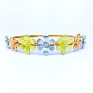 FANCY ROSE GOLD FLOWER KADA BRACELET