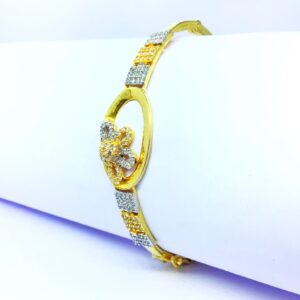 DESIGNED FANCY GOLD KADA BRACELET
