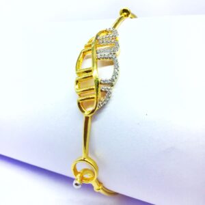 DESIGNED FANCY GOLD KADA BRACELET