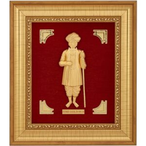 JALARAM BAPA 999 GOLD FRAME