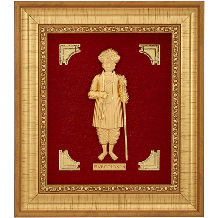 JALARAM BAPA 999 GOLD FRAME
