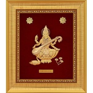 SARASWATIJI 999 GOLD FRAME