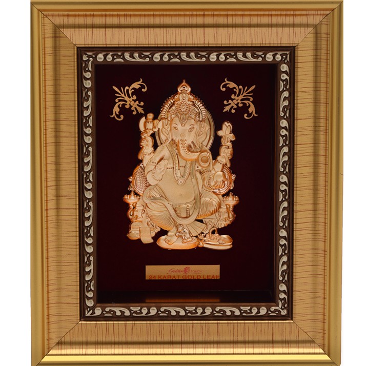999 GOLD GANPATIJI FRAME