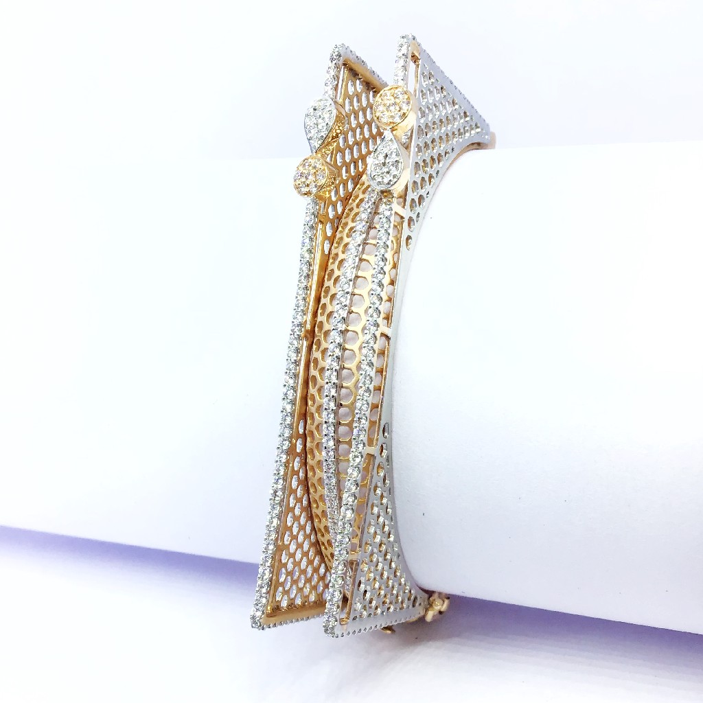 FANCY ROSE GOLD KADA BRACELET - Image 2