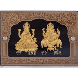 999 GOLD GANESHJI AND LAKSHAMIJI FRAME