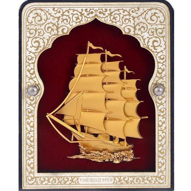 999 GOLD BOAT FRAME