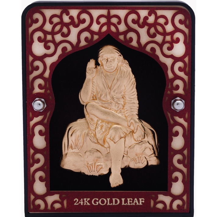 999 gold saibaba frame
