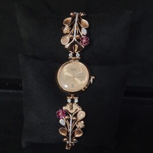 FANCY ROSE GOLD FLOWER LADIES WATCH