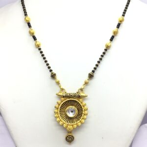 DESIGNING ANTIQUE JADTAR GOLD MANGALSUTRA